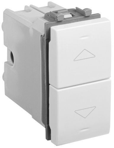 Выключатель жалюзи без фиксации модульный DKC Avanti 2-кл. 1 мод. белое облако картинка